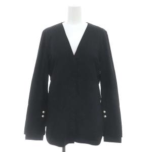 3.1 Phillip lim サイズ2 M フリル　ロングコート　ブラック 3.1 Phillip lim サイズ2 M フリル ロングコート ブラック