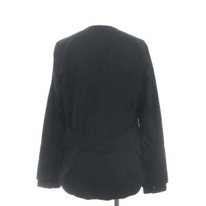 3.1 phillip lim パールロングカフス ノーカラーブラウス 長袖 4 黒 ブラック