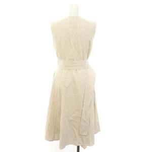 ADEAM ワンピース ロング マキシ ノースリーブ XS 白 ホワイト ベージュ /MF OS