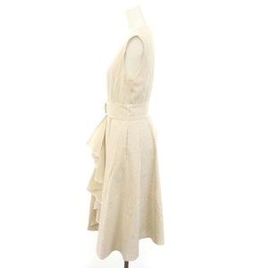 ADEAM ワンピース ロング マキシ ノースリーブ XS 白 ホワイト ベージュ /MF OS