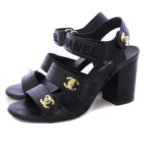 ココマーク サンダル 36C ブラック G37387