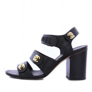 ココマーク サンダル 36C ブラック G37387（2024/09/19買取） - CHANEL 