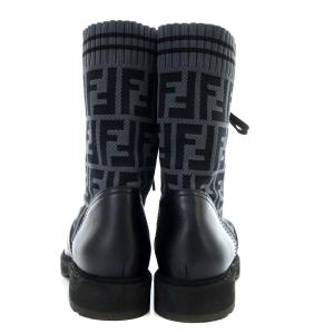 FENDI レースアップブーツ ズッカ 36 ブラック