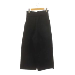 franche lippée Black ウエストギャザーワイドパンツ タック M 黒 ブラック