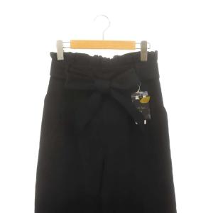 franche lippée Black ウエストギャザーワイドパンツ タック M 黒 ブラック