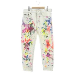 THE AVERY BOYFRIEND デニムパンツ ジーンズ ボタンフライ ペイント加工 25 マルチカラー