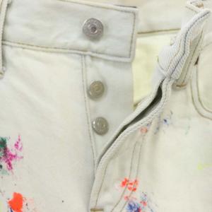 POLO RALPH LAUREN THE AVERY BOYFRIEND デニムパンツ ジーンズ ボタンフライ ペイント加工 25 マルチカラー