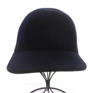 STELLA McCARTNEY ウール BBキャップ 野球帽 57 紺 ネイビー