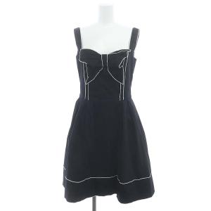 farfalle dress 38 ネイビー 27298