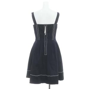 FOXEY farfalle dress 38 ネイビー 27298