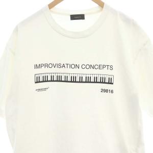 UNDERCOVER IMPROVISATION CONCEPTS PIANO BIGTシャツ カットソー 半袖 3 白 ホワイト 黒 ブラック
