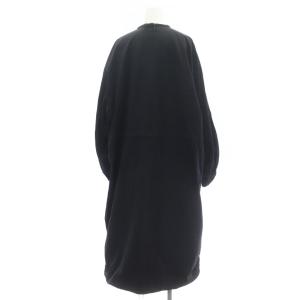 23区 22SS Octa サーモコントロール ナイロンジャケット コート ロング ノーカラー ライナー 38 黒 ブラック