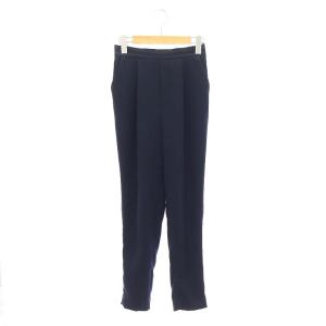 ミリオーネ ゴムジョッパーズ テーパードパンツ タック 34 紺 ネイビー