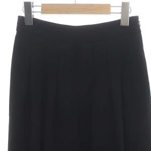 FOXEY タックワイドパンツ 38 ブラック