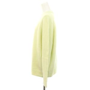 Plage 23AW スーパーファインウールカシミヤ ラグラン プルオーバー ニット セーター 長袖 ライムグリーン