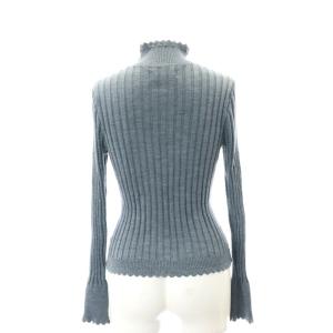 M'S GRACY ハイネックリブニット セーター 長袖 38 グレー