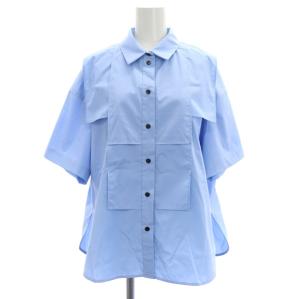 24AW SQUARE SHIRT シャツ 五分袖 38 ライトブルー