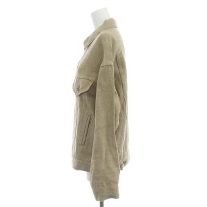 MADISONBLUE シャツジャケット ステンカラー リネン 00 ベージュ