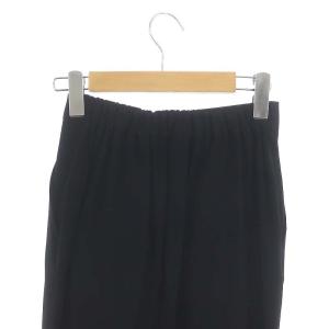 ENFOLD PEダブルクロス ゴムジョッパーズ パンツ テーパード イージー 34 黒 ブラック