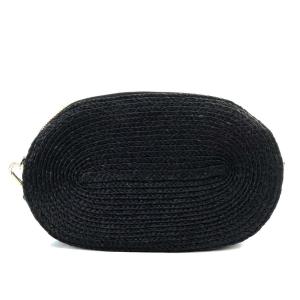 HELEN KAMINSKI ラフィアショルダーバッグ 黒 ブラック