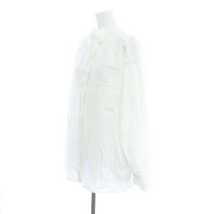 GALERIE VIE 23AW コットンサッカー ワイドシャツ カジュアル 長袖 F 白 ホワイト 23-01-34-01302