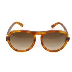 Chloe サングラス 眼鏡 べっ甲風 セルフレーム 5918 140 茶 ブラウン 黄色 イエロー CE716S