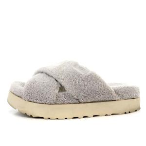 UGG australia Fuzz Sugar Terry Cross Slide サンダル 24cm グレー 1126385 /DF