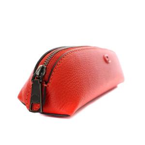 COACH レザー ケース レッド COACH】コーチ レザー 薬入れ ピルケース メディカルケース 小物入れ