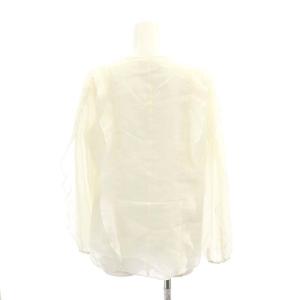 CELFORD 23AW フリルシアーブラウス シャツ 長袖 38 アイボリー