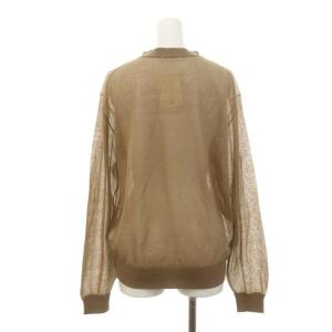 EVERYDAY I LIKE 24SS VOILE Vネック カーディガン 長袖 F ベージュ