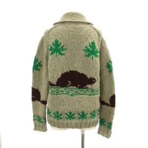 JUNYA WATANABE MAN PINK コムデギャルソン AD2004 カウチンニットブルゾン ニットジャケット ジップアップ グレー 茶色 緑