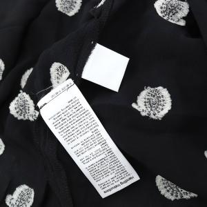 Mame Kurogouchi Paisley Jacquard Top ブラウス プルオーバー 総柄 半袖 2 黒 ブラック MM21PF-SH710