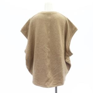 yori 24SS ラメワイドプルオーバー カットソー ノースリーブ F ブラウン /SY OS