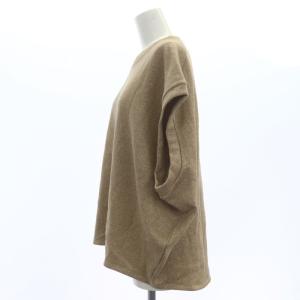 yori 24SS ラメワイドプルオーバー カットソー ノースリーブ F ブラウン /SY OS