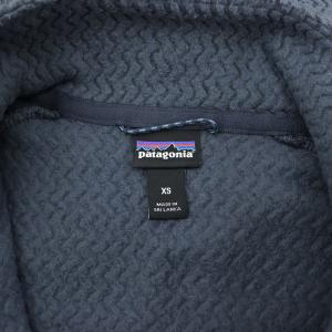 Patagonia STY40250 R1エア・ジップネック カットソー 長袖 ジャガードフリース ハイネック XS チャコールグレー