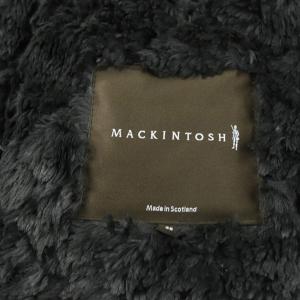 MACKINTOSH スコットランド GRANGE フード付きコート アウター ロング ボア ウール 黒 ブラック