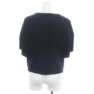 ADORE ミラノジャージーバックボタンカットソー 半袖 38 紺 ネイビー /HK OS