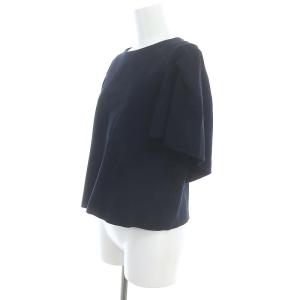 ADORE ミラノジャージーバックボタンカットソー 半袖 38 紺 ネイビー /HK OS