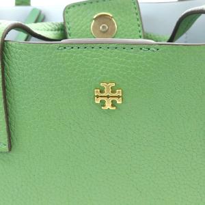 TORY BURCH 23AW ブレイク スモール トート バッグ ショルダー レザー 緑 グリーン