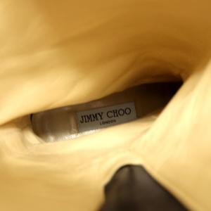 JIMMY CHOO DOREEN スエード サイドジップ ロングブーツ 35 22.0cm グレー