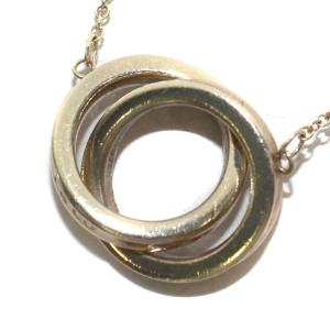 TIFFANY&Co. インターロッキング ネックレス ペンダント チェーン サークル リング 925 シルバー