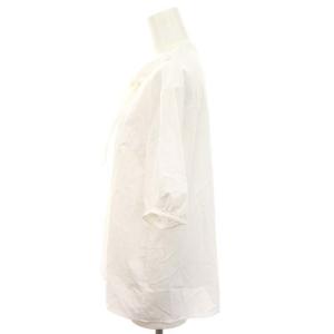 BALLSEY 24SS プロセスドコットン スカーフタイブラウス 半袖 36 白 ホワイト /MI OS SH