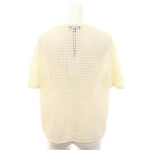 Theory 24SS Neo Harbor Chain Mesh Crop M ニット カットソー 半袖 リネン S