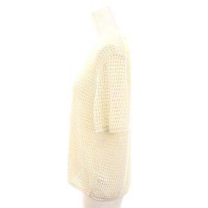 Theory 24SS Neo Harbor Chain Mesh Crop M ニット カットソー 半袖 リネン S