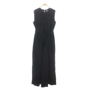 22SS WIDE BOTTOM ALL IN ONE オールインワン ノースリーブワイドパンツ リボンベルト付き