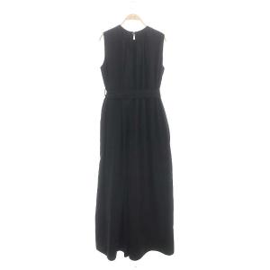 CLANE 22SS WIDE BOTTOM ALL IN ONE オールインワン ノースリーブワイドパンツ リボンベルト付き