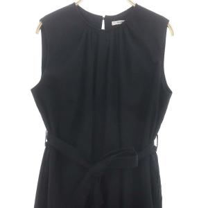 CLANE 22SS WIDE BOTTOM ALL IN ONE オールインワン ノースリーブワイドパンツ リボンベルト付き