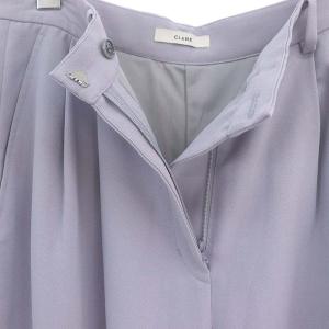 CLANE 23SS BASIC TUCK PANTS パンツ 2 M 紫 パープル
