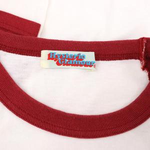 HYSTERIC GLAMOUR バックロゴ ラグランロンT カットソー 長袖 F 赤 レッド 白 ホワイト