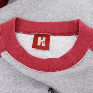 HYSTERIC GLAMOUR スウェット トレーナー 長袖 ロゴ ラグランスリーブ F グレー 赤 レッド